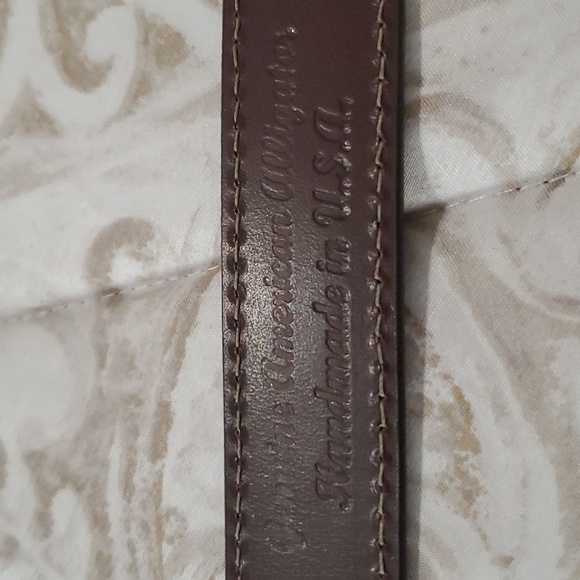 AXEL'S Brown Genuine American Alligator Belt Size 36 - Picture 7 of 13